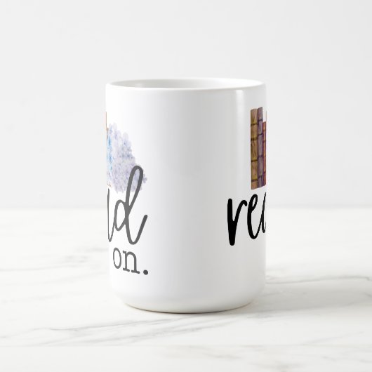 Mug Lire sur (avec Hydrangeas) (Centre)