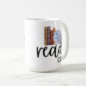 Mug Lire sur (avec Hydrangeas) (Devant droit)