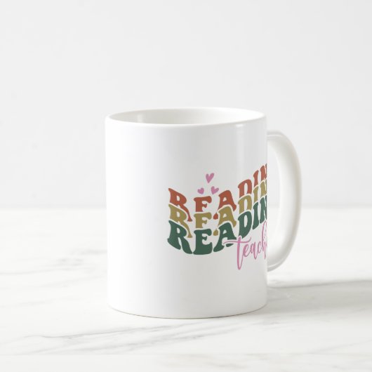Mug Lire Tshirt enseignant (Devant droit)