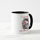 Mug Lire un cadeau, Louveur de livre, Cadeau pour lect (Devant droit)