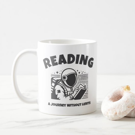 Mug Lire Voyage Sans Limites - Personnaliser (Avec donut)