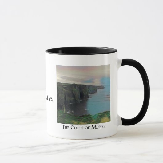 Mug L'Irlande pendant des vacances - falaises de Moher (Droite)