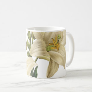 Mug lis blanc (Lilium candidum) par Redouté