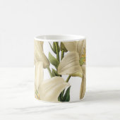 Mug lis blanc (Lilium candidum) par Redouté (Centre)