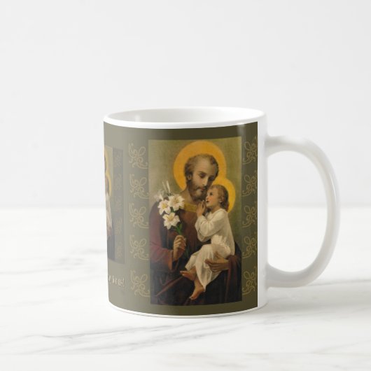 Mug Lis de Jésus de bébé de St Joseph (Droite)
