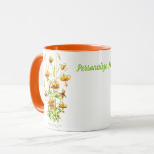 Mug Lis des Tigres Orange Personnalisés