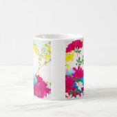 Mug lis japonais - magenta, jaune bleu (Centre)