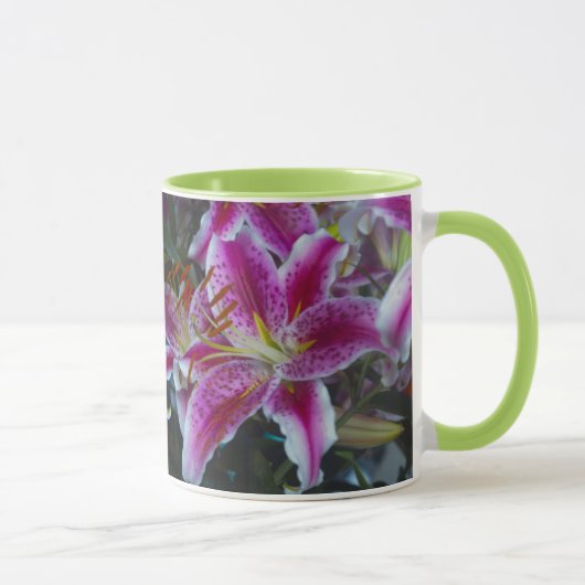 Mug Lis rose et magenta d'astronome (Droite)