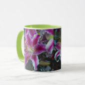 Mug Lis rose et magenta d'astronome (Devant gauche)