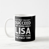 Mug Lisa Name D Birthday Funny Christmas Jo (Gauche)