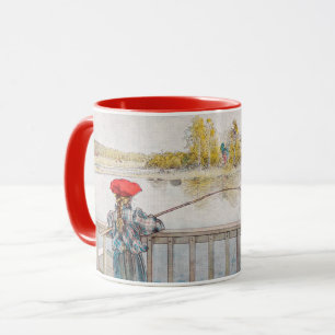 Mug Lisbet Fishing par Carl Larsson, Vintage Fine Art