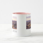 Mug Lisbonne Portugal Sunset Skyline Cityscape Souveni (Centre)