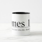 Mug Lisez le 1:5 de James de bible (Centre)