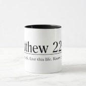Mug Lisez le 22h37 de Matthew de bible (Centre)