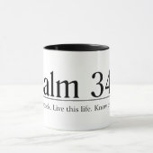 Mug Lisez le 34:4 de psaume de bible (Centre)