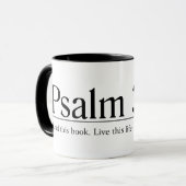 Mug Lisez le 34:4 de psaume de bible (Devant gauche)