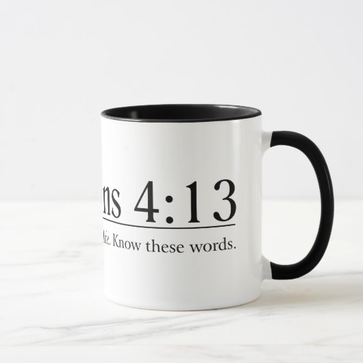 Mug Lisez le 4h13 de Philippiens de bible (Droite)