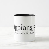 Mug Lisez le 4h13 de Philippiens de bible (Centre)