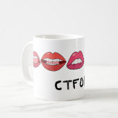 Mug Lisez mes lèvres (Devant gauche)