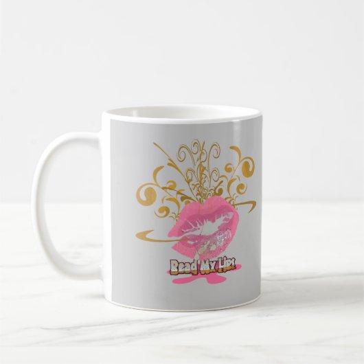 Mug Lisez mes lèvres (Gauche)