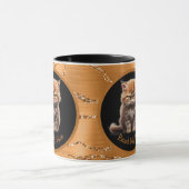 Mug Lisez Mon Visage Ou Votre Texte Orange Tabby Chat (Centre)