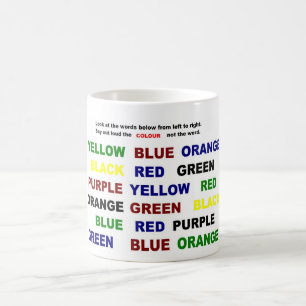 Mug Lisez ou dites la couleur