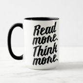 Mug Lisez plus pensent davantage (Gauche)