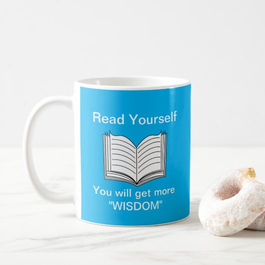 Mug Lisez votre citation inspirante (Avec donut)