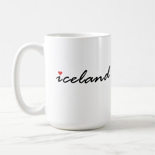 Mug L'Islande aime patriote (Gauche)