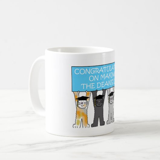 Mug List Congratulations de doyen (Devant gauche)