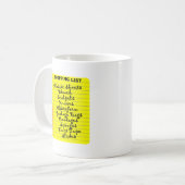 Mug Liste d'achats d'assassin en série ! (Devant gauche)