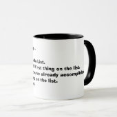 Mug Liste de choses à faire (Devant droit)