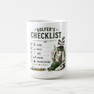 Mug Liste de contrôle amusante de la vie quotidienne d