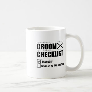 Mug Liste de contrôle de la chambre Golf Mariage - Fun