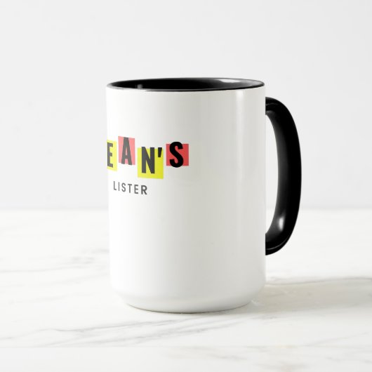 Mug listé de Dean (Devant droit)