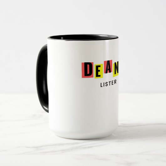 Mug listé de Dean (Devant gauche)