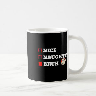 Mug Liste de Noël Drôle Mignon Vilain Frère Noël Sympa