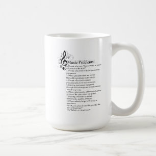 Mug Liste de problèmes de percussion