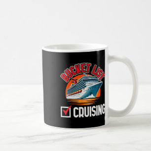 Mug Liste de souhaits de vacances sur un bateau de cro