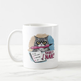 Mug Liste de tâches amusantes pour chats