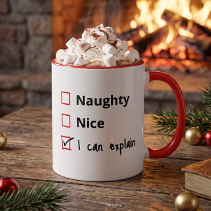 Mug Liste vilain drôle d'excuse - Je peux expliquer -