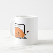 Mug Lit Cat Ordinateur Portable (Tabby Orange) (Devant gauche)