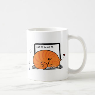Mug Lit Cat Ordinateur Portable (Tabby Orange)