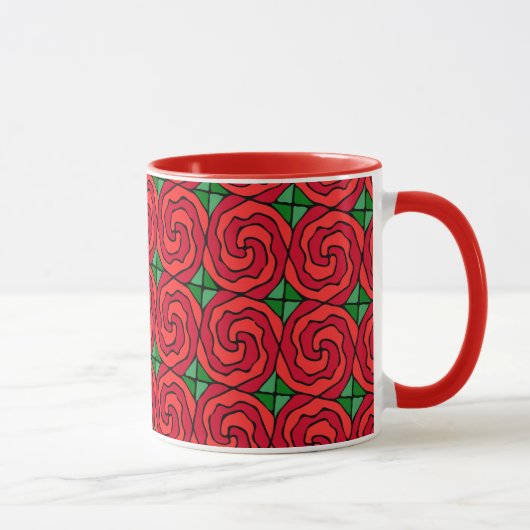 Mug Lit de roses rouges (Droite)