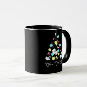 Mug Lit Fêtes de Noël Lumières Drôle Pun S (Devant droit)