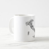 Mug L'Italie dans Tagxedo (Devant gauche)