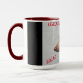 MUG L'ITALIEN GREYHOUND COMBO DEUX BOUGIES À TONNE. (Gauche)