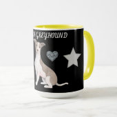 MUG L'ITALIEN GREYHOUND COMBO DEUX BOUGIES À TONNE. MU (Devant droit)