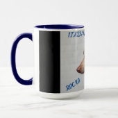 MUG L'ITALIEN GREYHOUND COMBO DEUX BOUGIES À TONNE. MU (Gauche)