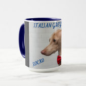 MUG L'ITALIEN GREYHOUND COMBO DEUX BOUGIES À TONNE. MU (Devant gauche)